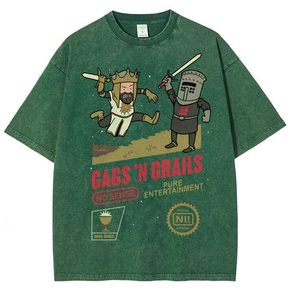 Gags 'n Grails Vintage Distressed T-shirt