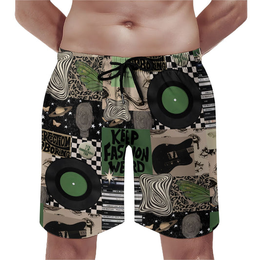 Vintage Record Art Geek Shorts