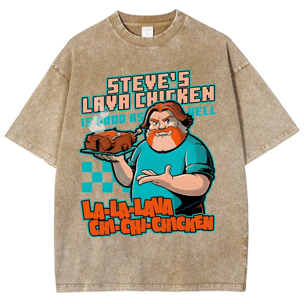 Steve's Lava Chicken Vintage Distressed T-shirt