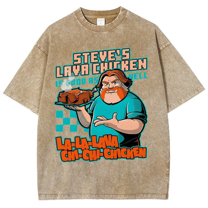 Steve's Lava Chicken Vintage Distressed T-shirt