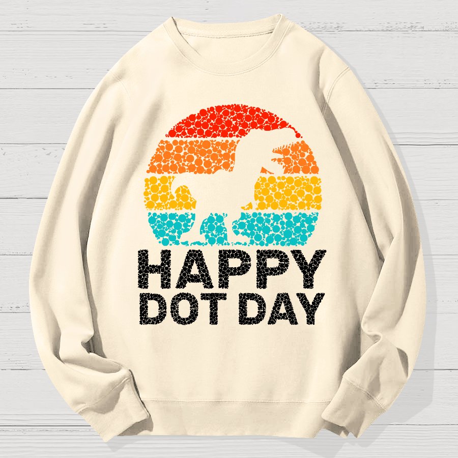 Happy International Dot Day Game Geek Cotton Sweatshirt