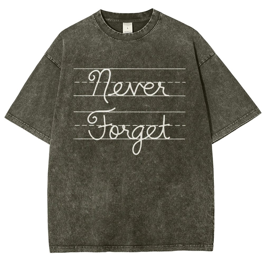 Cursive - Never Forget Vintage Distressed T-shirt