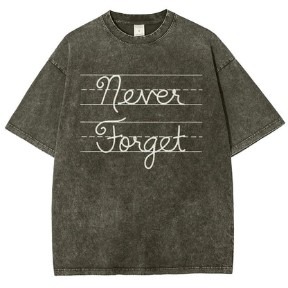 Cursive - Never Forget Vintage Distressed T-shirt