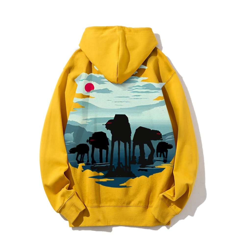Assault Squad Printed Back Cotton Hoodie