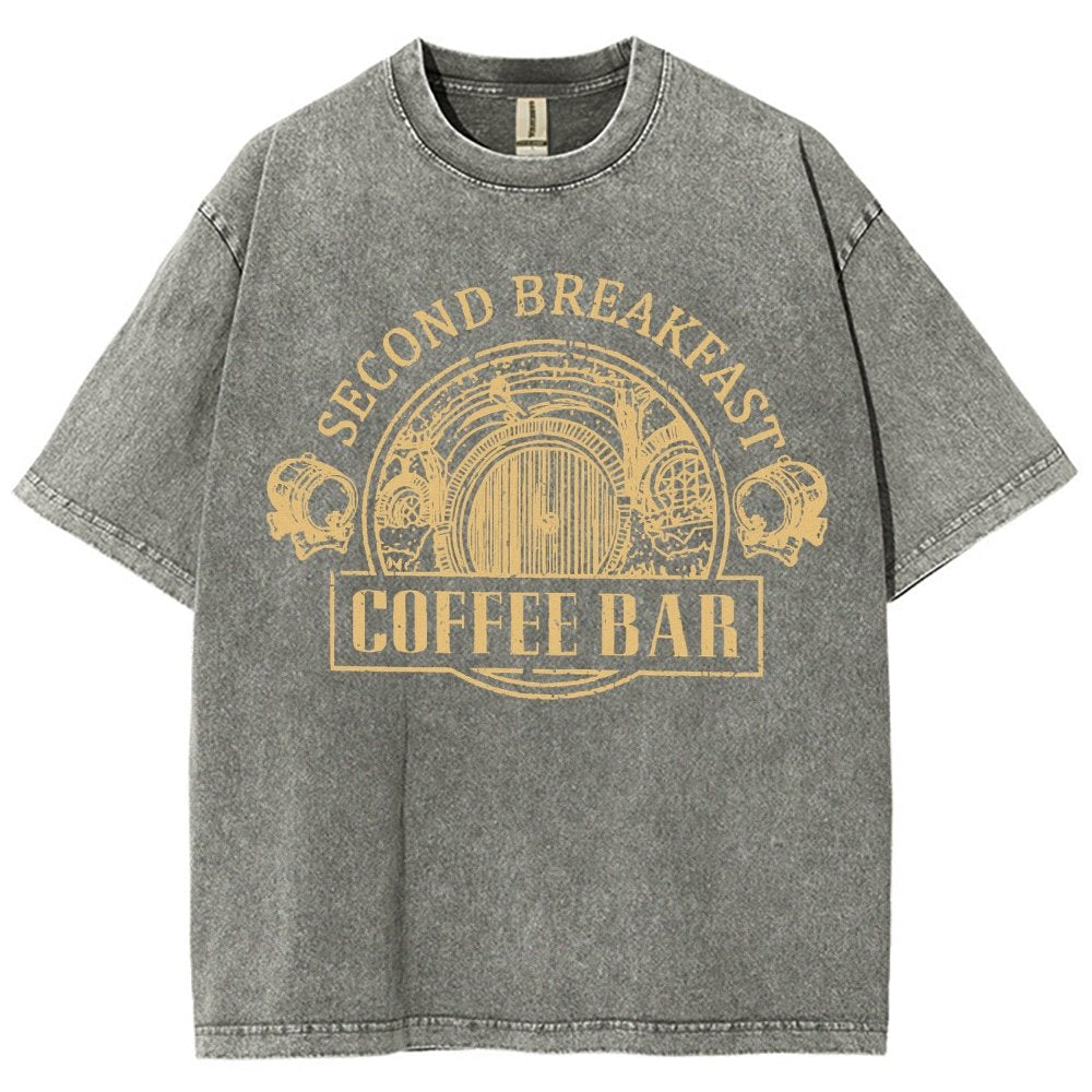 Extra Breakfast Coffee Vintage Distressed T-shirt