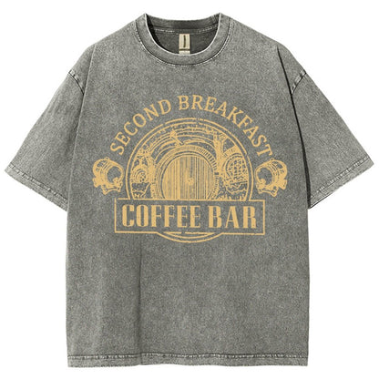 Extra Breakfast Coffee Vintage Distressed T-shirt