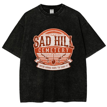 Lonely Hill Cemetery Vintage Distressed T-shirt