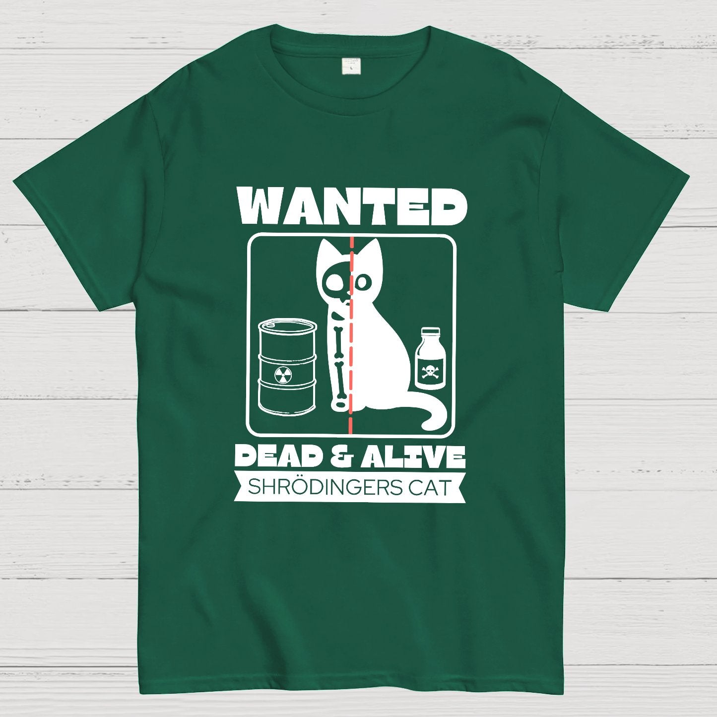 Shrodingers Cat , Funny Cat Geeky T-Shirt