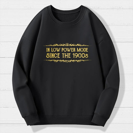 In Low Power Mode Since the 1900s Geek Cotton Sweatshirt