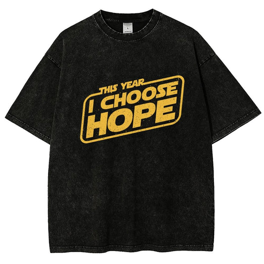 I Choose Hope Vintage Distressed T-shirt