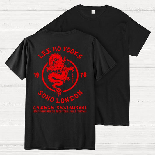 Lee Ho Fooks Chinese Restaurant Back Printing Geek T-Shirt