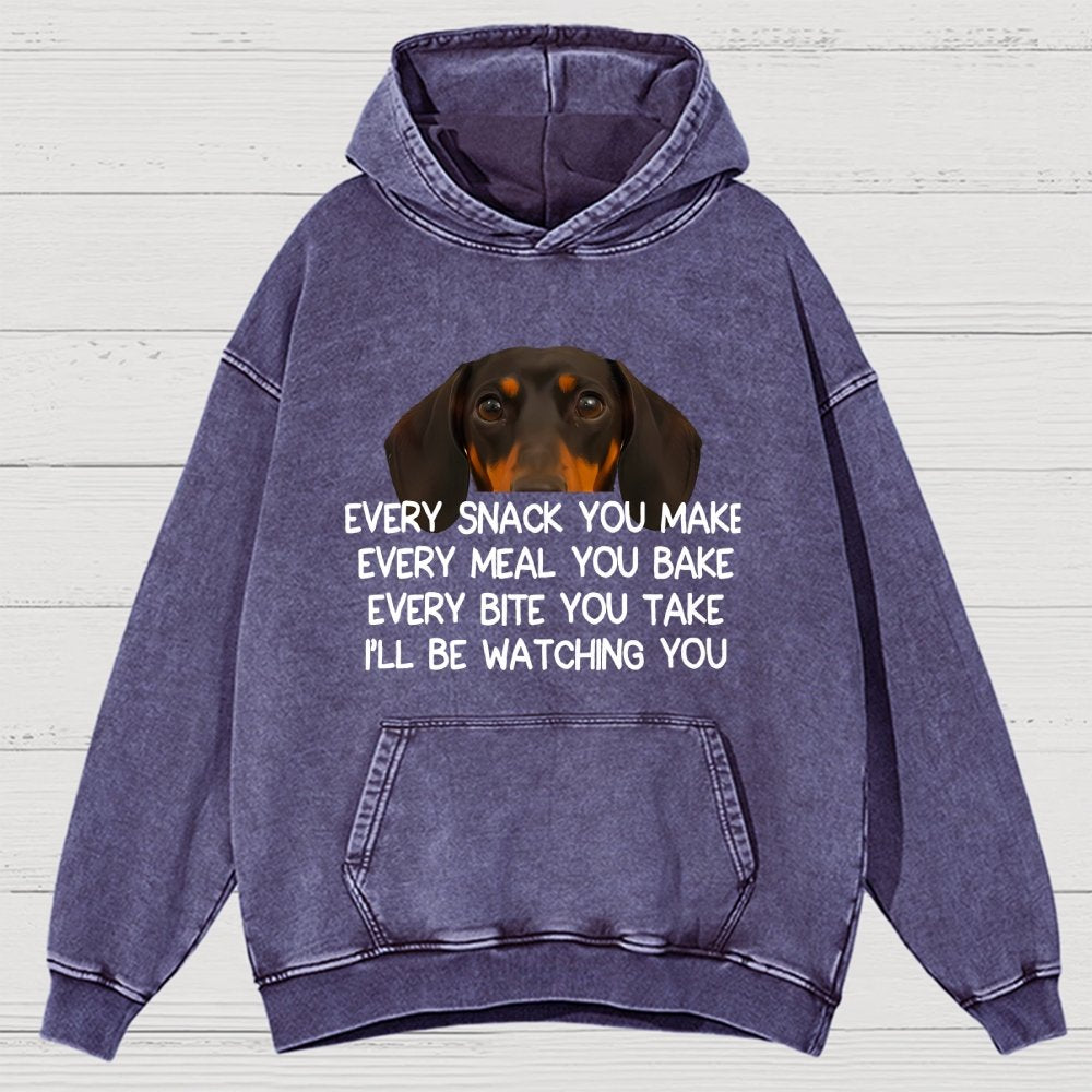 Every Snack You Make Vintage Distressed Hoodie