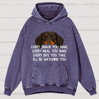 Every Snack You Make Vintage Distressed Hoodie