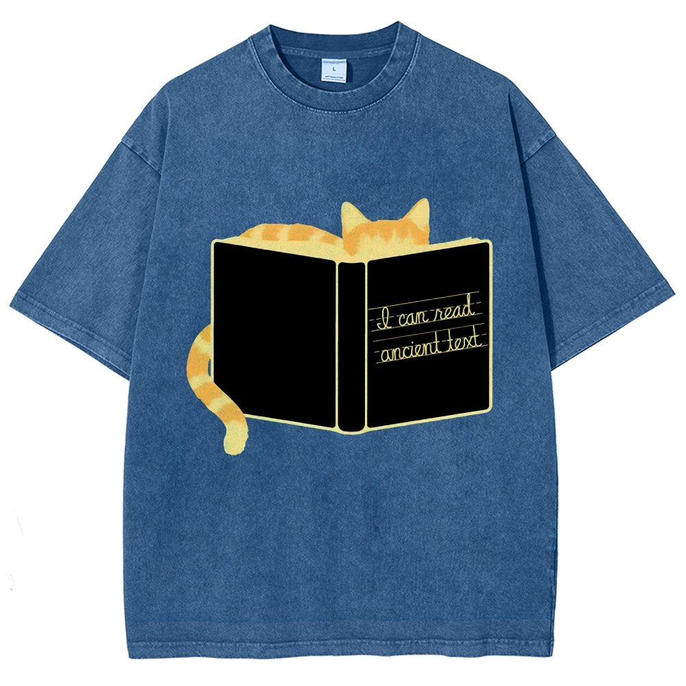 Ancient Text Vintage Distressed T-shirt