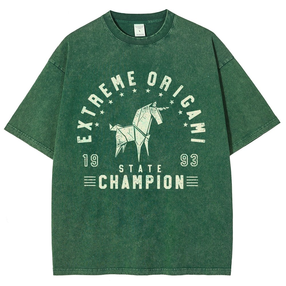Extreme Origami Champ Vintage Distressed T-shirt