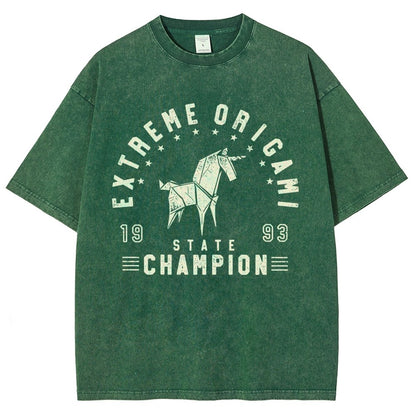 Extreme Origami Champ Vintage Distressed T-shirt