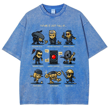 Dystopian Future Vintage Distressed T-shirt