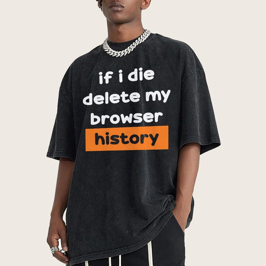 Delete my browswer history Vintage Distressed T-shirt