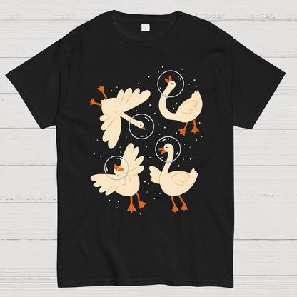 Geese In Space Nerdy T-Shirt