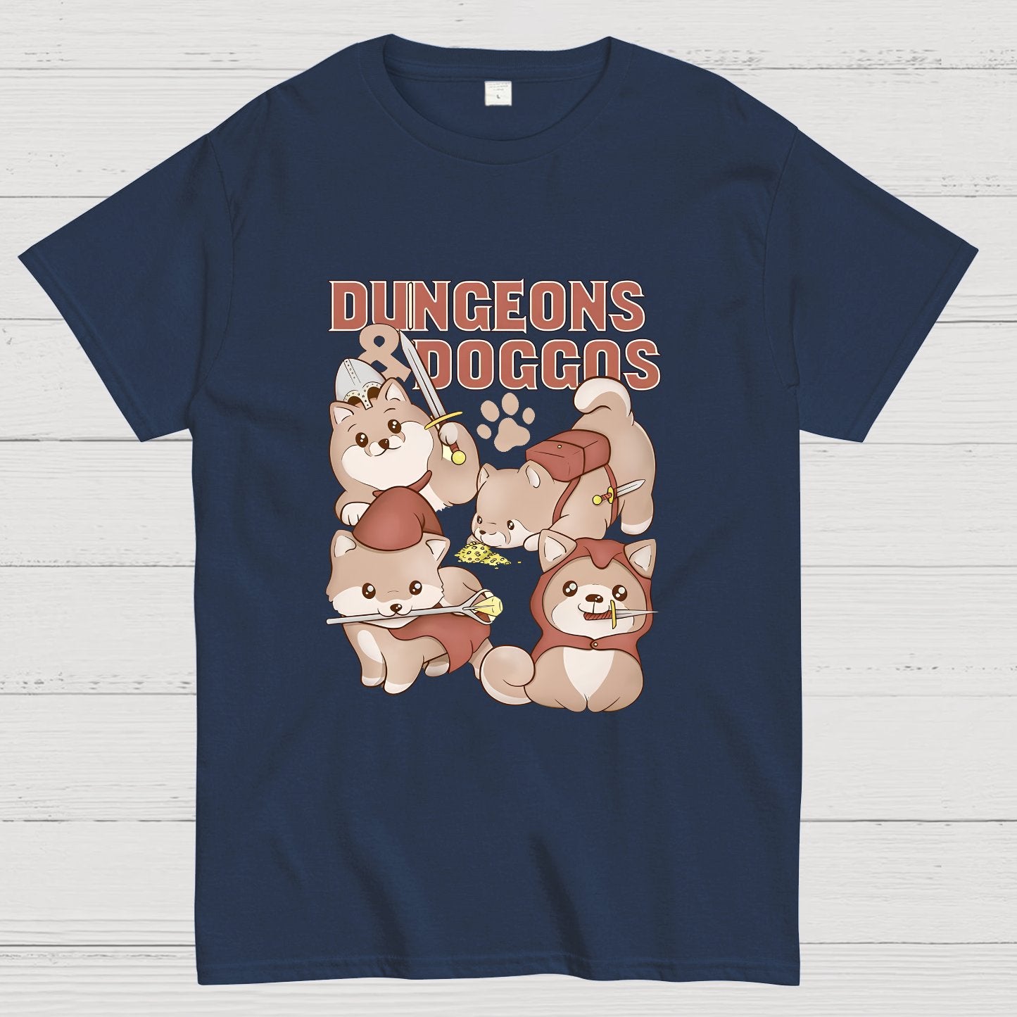 Dungeons And Doggos Nerdy T-Shirt
