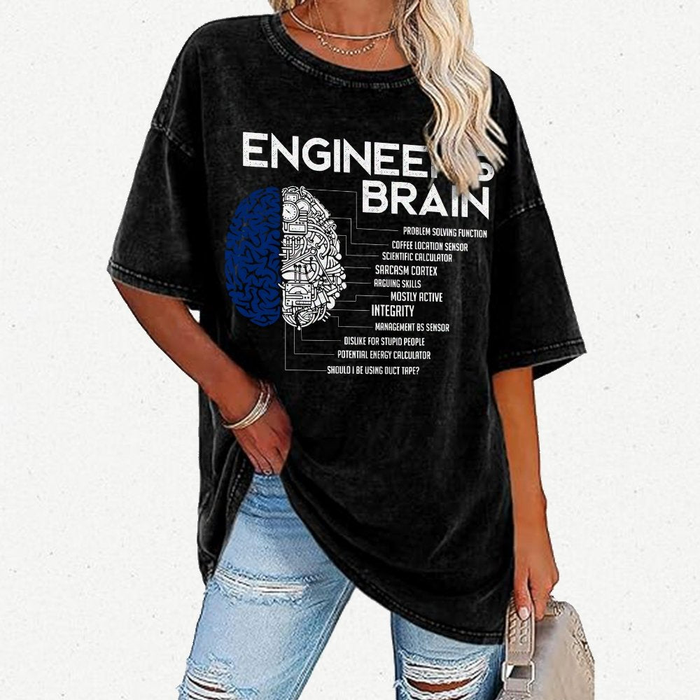 Funny Engineer Vintage Distressed T-shirt