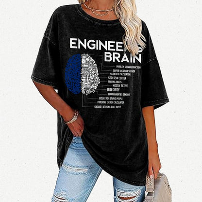 Funny Engineer Vintage Distressed T-shirt