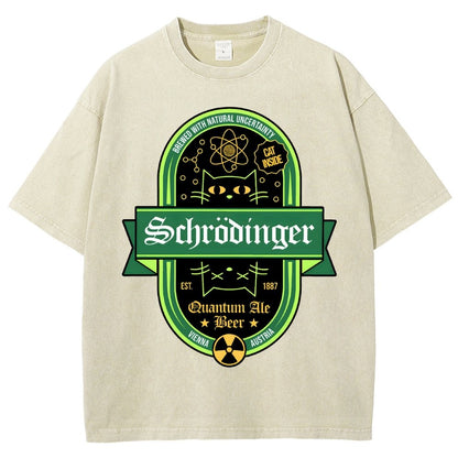 Schrodinger Quantum Ale Beer Vintage Distressed T-shirt