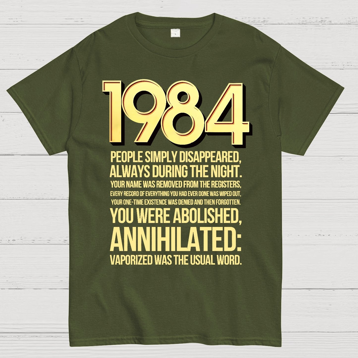 1984-Evaporation-Satire Geek T-Shirt