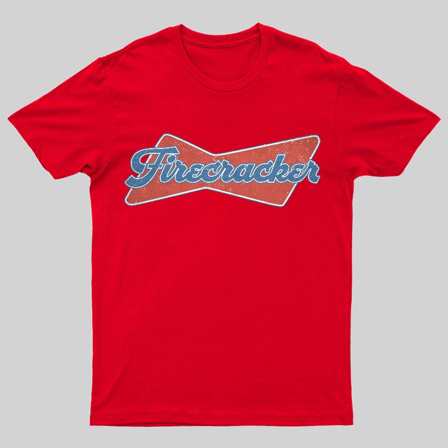 Firecracker Retro 4th july ndependence Day Geeky T-Shirt