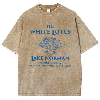 White Lotus LKN Vintage Distressed T-shirt