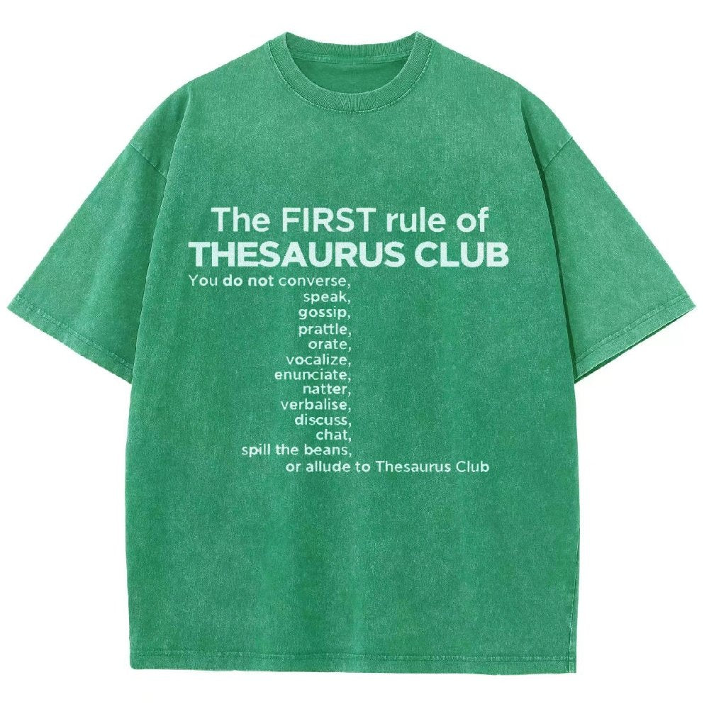 Thesaurus Club Confidential Vintage Distressed T-shirt