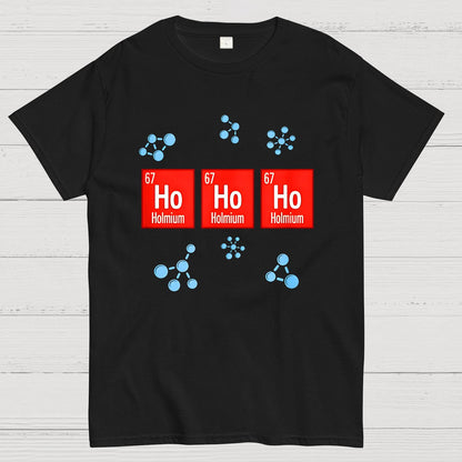Chemical Element Christmas Ho Ho Ho Geek T-Shirt