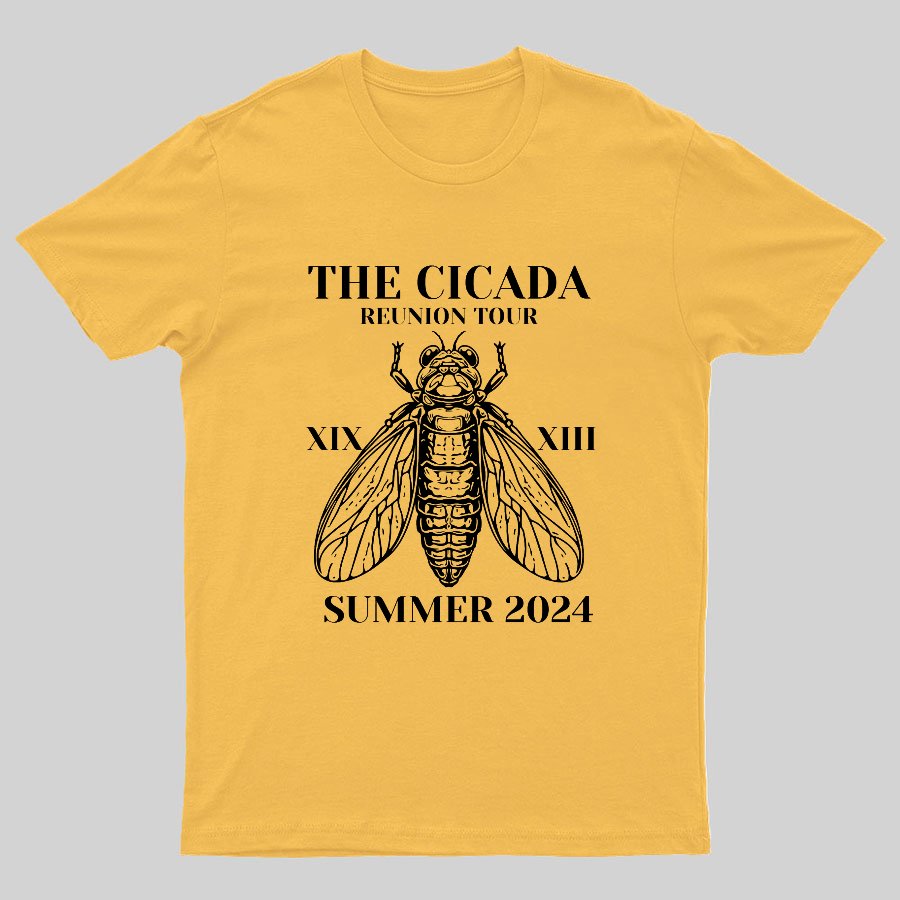 The Cicada Reunion U.S Tour 2024 Cicada Geeky T-Shirt