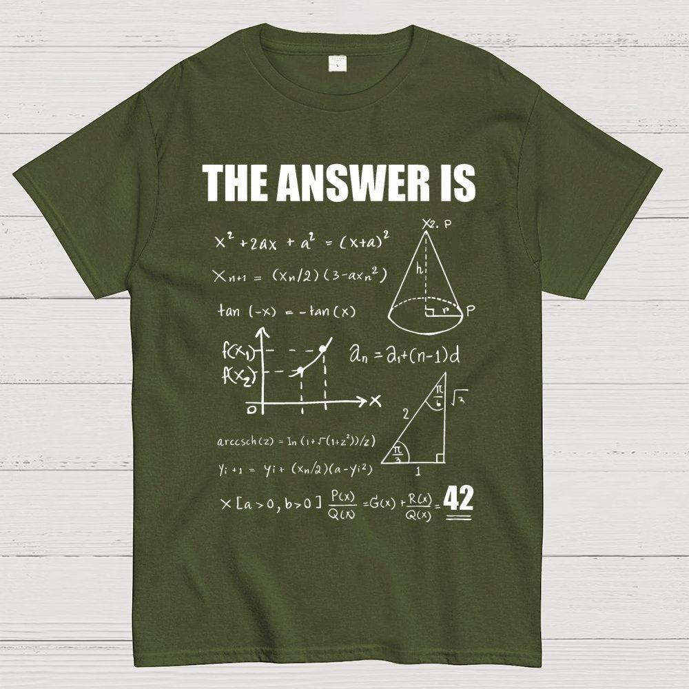 42 The Answer To Life The Universe Geek T-Shirt