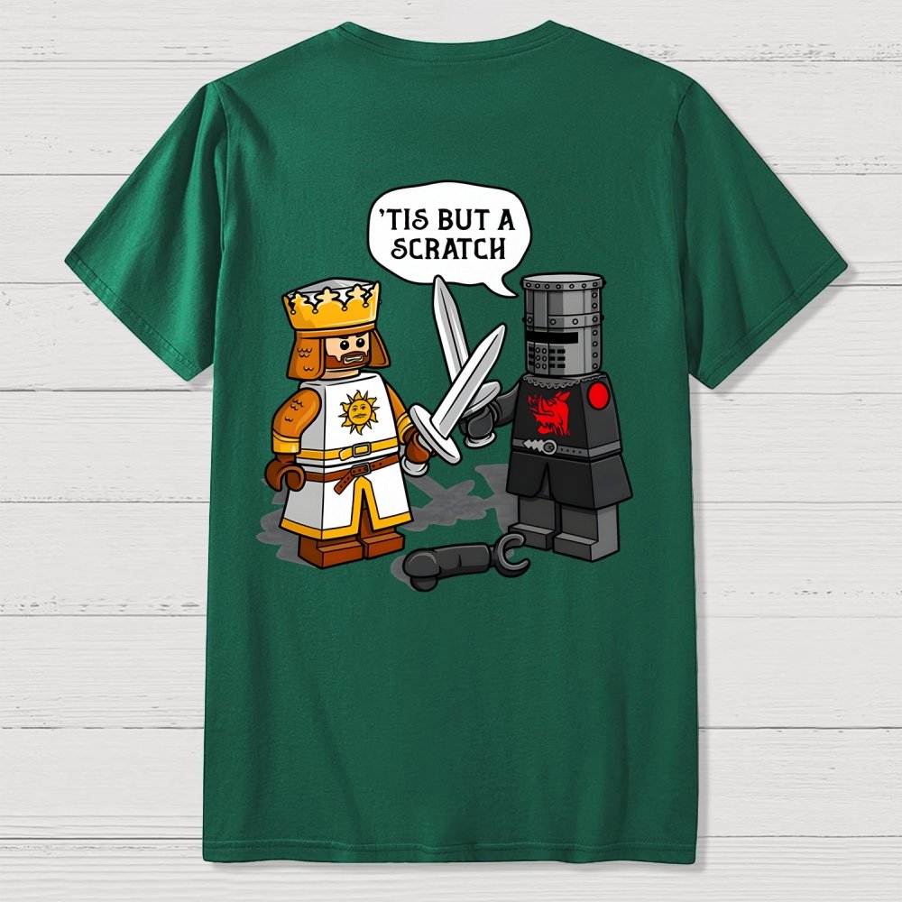 King Vs Knight Back-printed Geek T-shirt