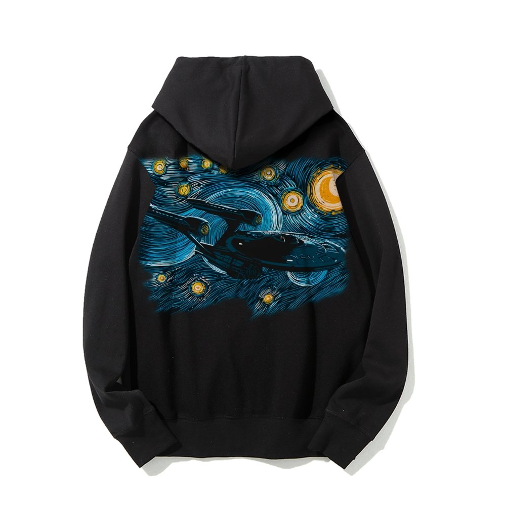 Printed Back Cotton Hoodie