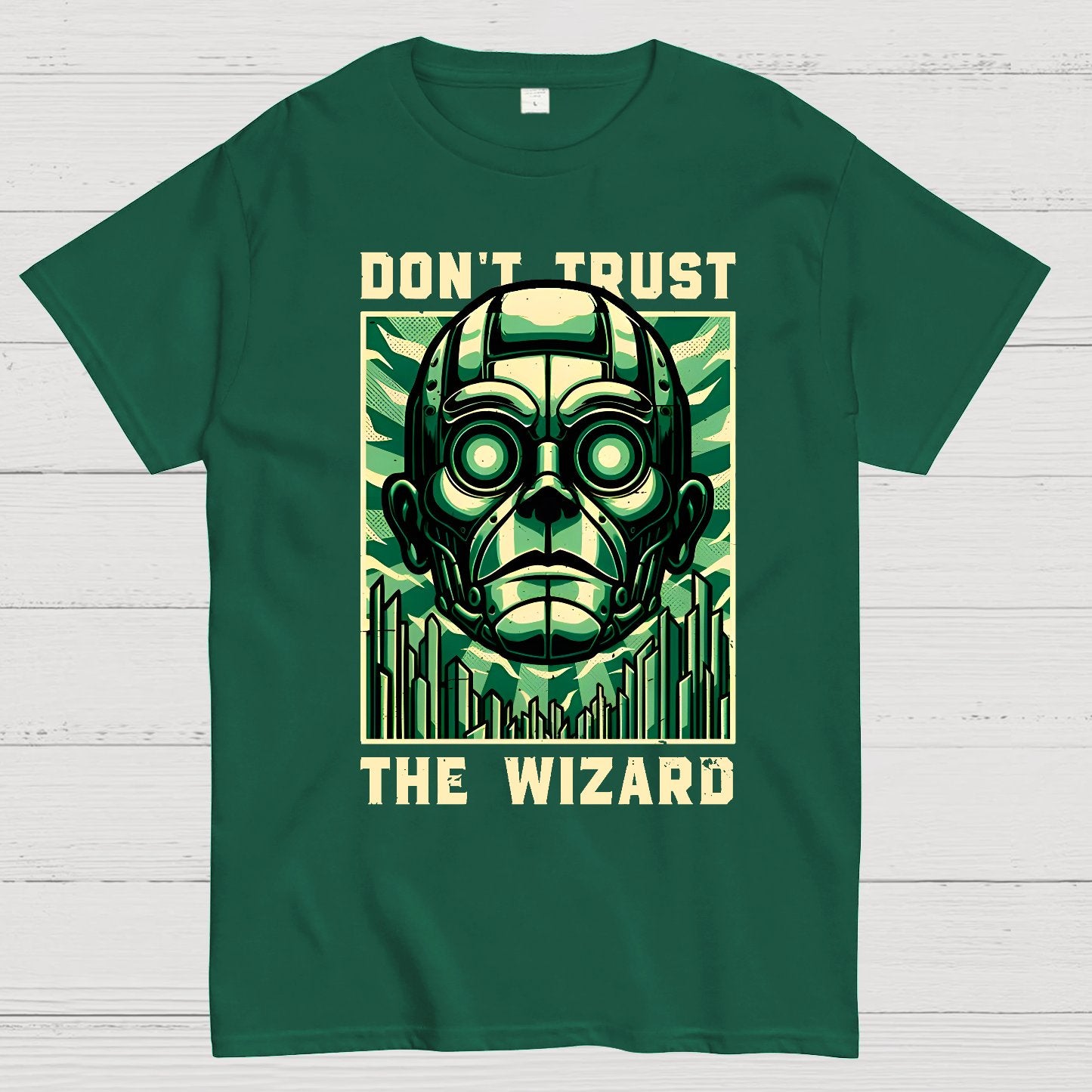 Don't Trust The Wizard Lies - Emerald Witch Gift Geek T-Shirt