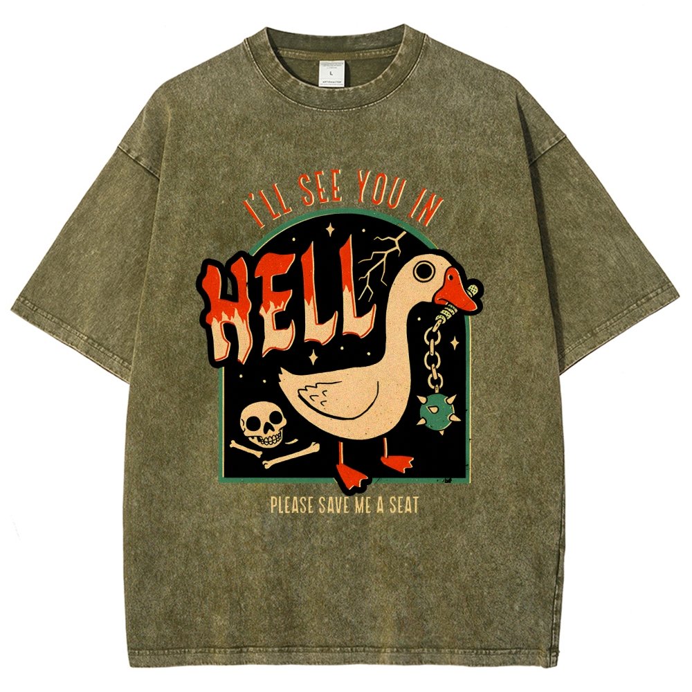 Goose Warning Vintage Distressed T-shirt