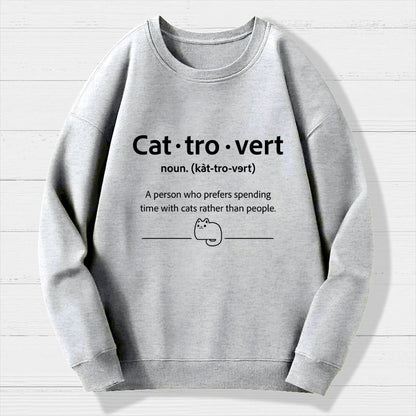 Cat-Tro-Vert Geek Cotton Sweatshirt
