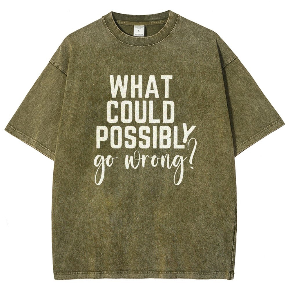 What Could Possibly Go Wrong Vintage Distressed T-shirt