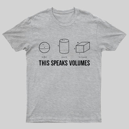 This Speaks Volumes Geeky T-Shirt