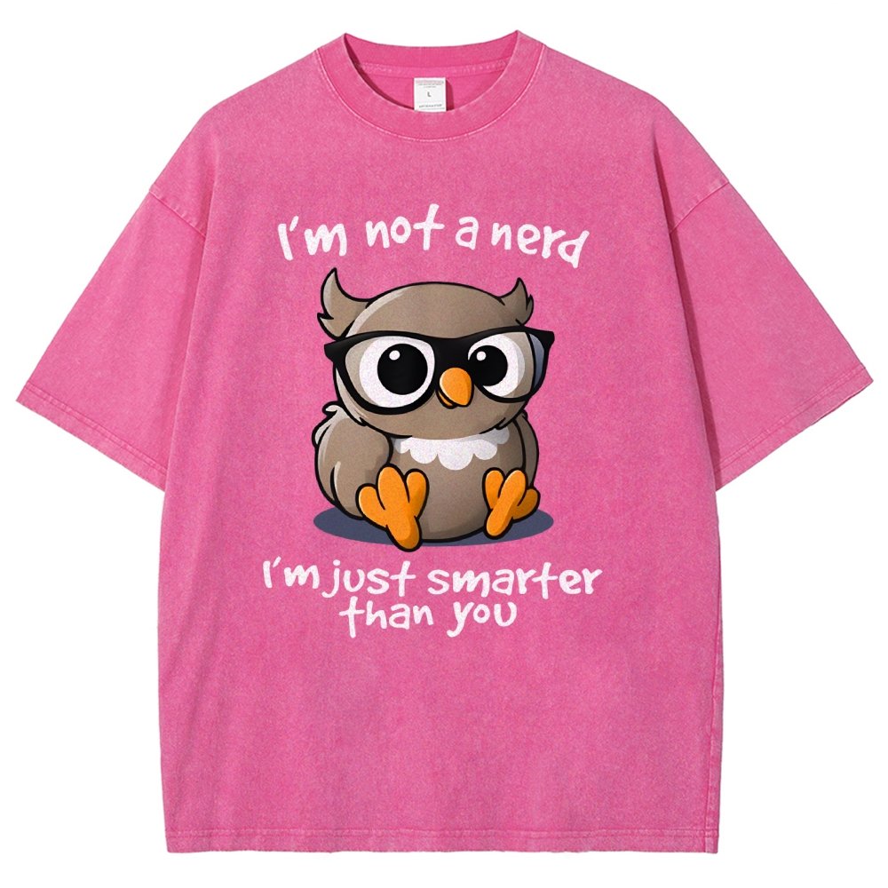 I’m Not A Nerd I’m Just Smarter Than You Vintage Distressed T-shirt