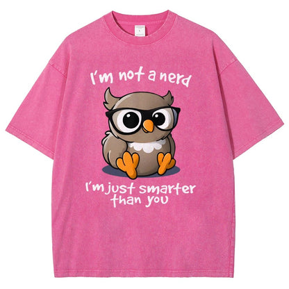 I’m Not A Nerd I’m Just Smarter Than You Vintage Distressed T-shirt