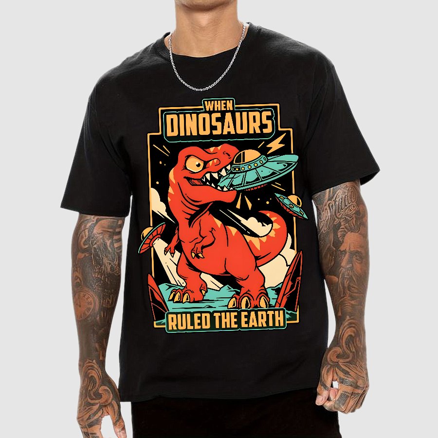When Dinosaurs Ruled The Earth Geek T-Shirt