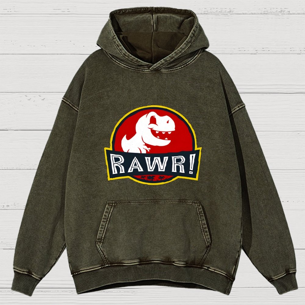 RAWR! Vintage Distressed Hoodie