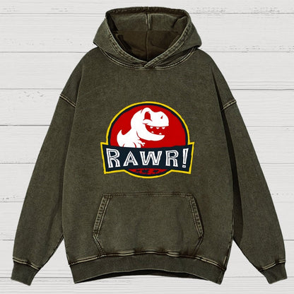 RAWR! Vintage Distressed Hoodie
