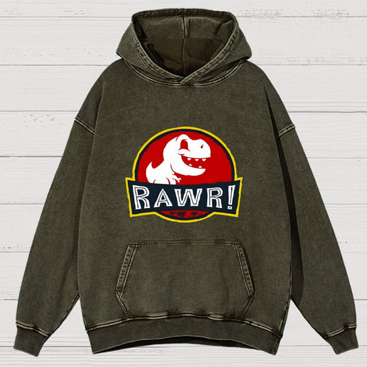 RAWR! Vintage Distressed Hoodie