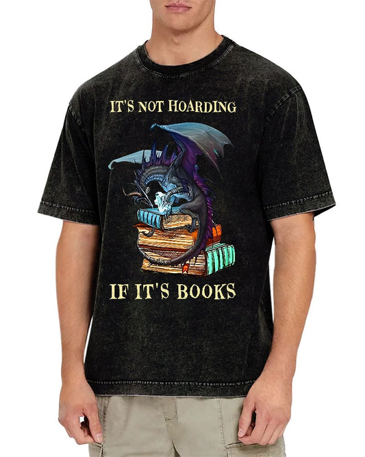 It's Not Hoarding If It's Books Vintage Distressed T-shirt