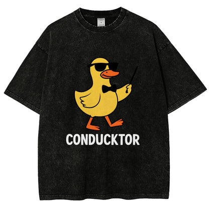Conducktor Vintage Distressed T-shirt