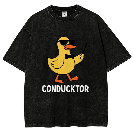 Conducktor Vintage Distressed T-shirt